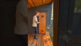 R&Ouml;K - Custom Outdoor Sauna with Porch