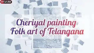 Cheriyal painting tutorial | Indian folk art | Acrylic painting