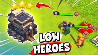 TH9 Attack Strategy With Low Heroes | TH9 3 Star Attack Strategy Clash Of Clans - COC