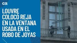 Louvre coloc&oacute; reja en la ventana usada en el robo de joyas