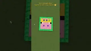 TechnoBlade Minecraft Pixel Art..! TechnoBlade Never Dies..?