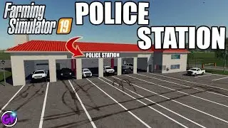 POLICE STATION IN FARMING SIMULATOR 19 SPENCER TV FIRE STATION MOD GARRETT PLAYS FS19