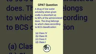GPAT Question || Industrial Pharmacy || Practice to crack GPAT