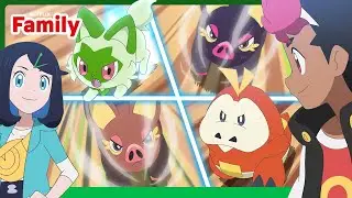 Fuecoco and Sprigatito VS Oinkologne! | Pok&eacute;mon Horizons: The Series | Netflix Family