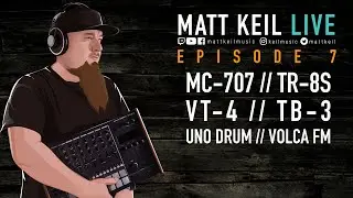 Matt Keil LIVE Episode 07 - Roland MC-707, TR-8S, TB-3, VT-4, RD-800 and JD-XI!