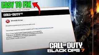 ⚡ Как исправить сбой DirectX в Black Ops 7 (DXGI_ERROR_DEVICE_HUNG / REMOVED)