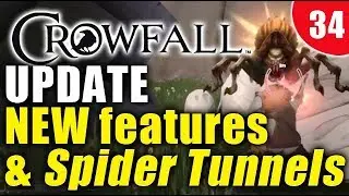 Crowfall Gameplay - NEW UPDATE! Exploring the spider tunnels!