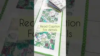 Scrappy Patchwork Table Runner #handmadegifts #patchworkquilt #tablerunner