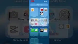 Delete CapCut from App Library❌ #delete @CapCutofficial #applibrary @Apple
