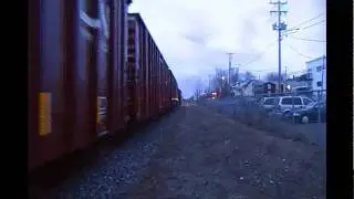 CN 5610, CN 5730 (Train 402 East) passing in Rimouski Qc. (Mont-Joli SUB, MP.123.40)