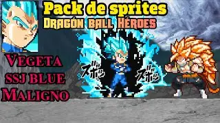 PACK DE SPRITES DE VEGETA SSJ BLUE MALIGNO,DBH ✓