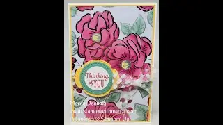 Flowering Foils DSP with Rococo Rose & Mint Macaron Stampin' Blends