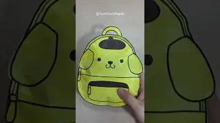 Школьный слепой пакет с Помпомпурином #papersquishy #blindbag #papercraft ##paperasmr  #pompompurin