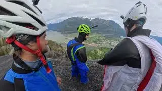 Runnning South Gully Wingsuit Base Jumping Canada