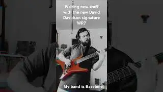 writing stuff with the new Dave Davidson Guitar #metal #jacksonguitarsofficial #music #WR7 #7string