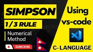 Simpson's 1/3 Rule Programming in Nepali || C-language
