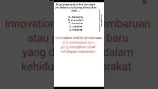 Discovery Innovation UTBK Sosiologi Materi SBMPTN Soal TKA SosHum Invention Creative Creating