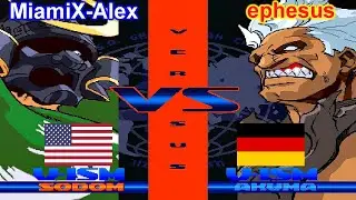 Street Fighter Alpha 3 - MiamiX-Alex vs ephesus FT5