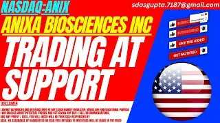TRADING AT SUPPORT : ANIX STOCK ANALYSIS | ANIXA BIOSCIENCES INC STOCK
