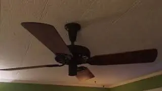 1920s Robbins & Myers ceiling fan slow low on solid state wall control