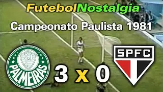 Palmeiras 3 x 0 São Paulo - 17-05-1981 ( Campeonato Paulista )