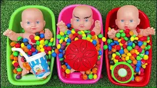 Colorful ASMR Candy Bath #20 | Relaxing Sounds | No Talking