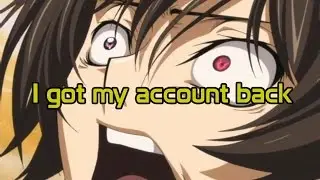 May 2017 Update - My Account is Restored