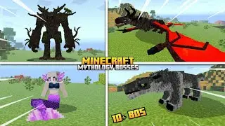 Wyvern + Manticore !! UPDATE ADDON MYTHOLOGY BOSSES DI MCPE - Bisa Di Tame