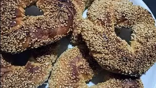 Simit Turkish Bread | Delicious Turkish Recipe | With Butter And Tea |