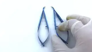 Corneal Scissors Left & Right curved (Titanium) || Maxus Surgical Instruments