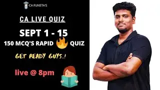 Monthly Current Affairs quiz | SEPTEMBER 1 - 15 | CA FUNSTA | Mr.Liwin