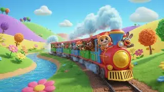 Train Goes Choo Choo Fast & Slow | kids nursery rhymes | Baby Song, Train Cartoon 🚂
