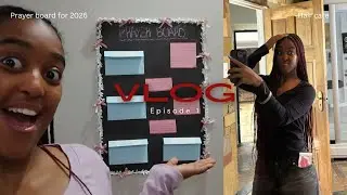 Making a prayer board for 2026 | Taking out my hair & chatting. 