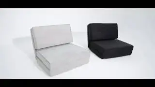 Giantex 5-Position Adjustable Convertible Flip Chair, Sleeper Dorm Game Bed Couch Lounger Sofa Chair