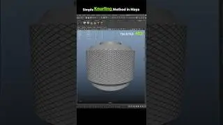 Simple Knurling Method in Maya