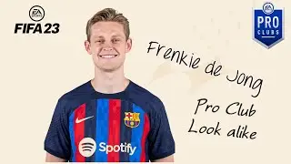 FIFA 23 Pro Club Face Creations - Frenkie De Jong - Pro Club Look alike