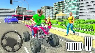 ATV Taxi Driver Simulator 2021 - Realistic Taxi Driving Game - Android Gameplay #1
