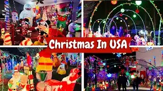 Christmas Decorations in USA Neighborhood |Christmas visit” #christmascelebrationinusa #southjersey