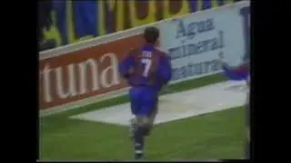 Barca 6 - 1 Valladolid (1996/97) Bakero final game
