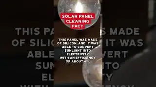 Solar Panel Cleaning Facts 03 #solarpanelcleaning #facts #reels2023 #solarpanels #clean #work