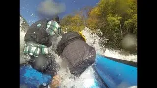 White Water Rafting Upper Gauley Iron Ring Flip In Woodstock Fail Carnage Go Pro Rafting R2 1080p HD