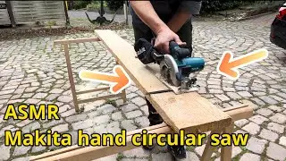 Soothing ASMR with Makita Hand Circular Saw | Relaxing Woodworking Sounds by tobiebel