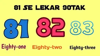 81-90 spelling |21 se 30 tak spelling |Eighty one to Ninety spelling |UjjwalLakshya |#table