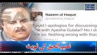 Naeem Ul Haque Ki Tweet | SAMAA TV | 05 August 2017