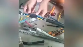 Jointing cable by using jointing kit 16mm Armoured Cable..
