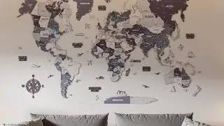 Colorfull Worlds 3D Wooden World Map &ndash; Vibrant Travel Wall Decor 🎨🌍