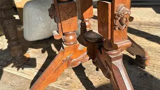 Antique Victorian side table Renaissance revival John Jelliff