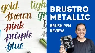 Обзор ручек-кистей Brustro Metallic