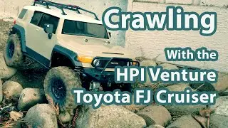 HPI Venture Toyota FJ Cruiser Crawling With stock shock setup