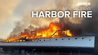 Massive fire at Seabrook Harbor destroys boats